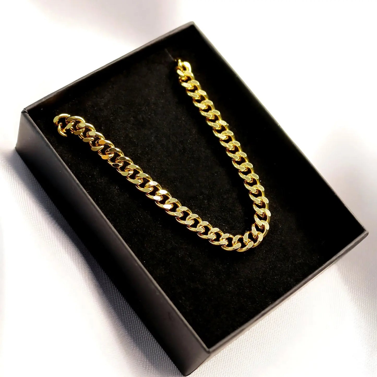 Flat Cuban Chain Choker- 24 Karat/42,5cm - Pearlsey