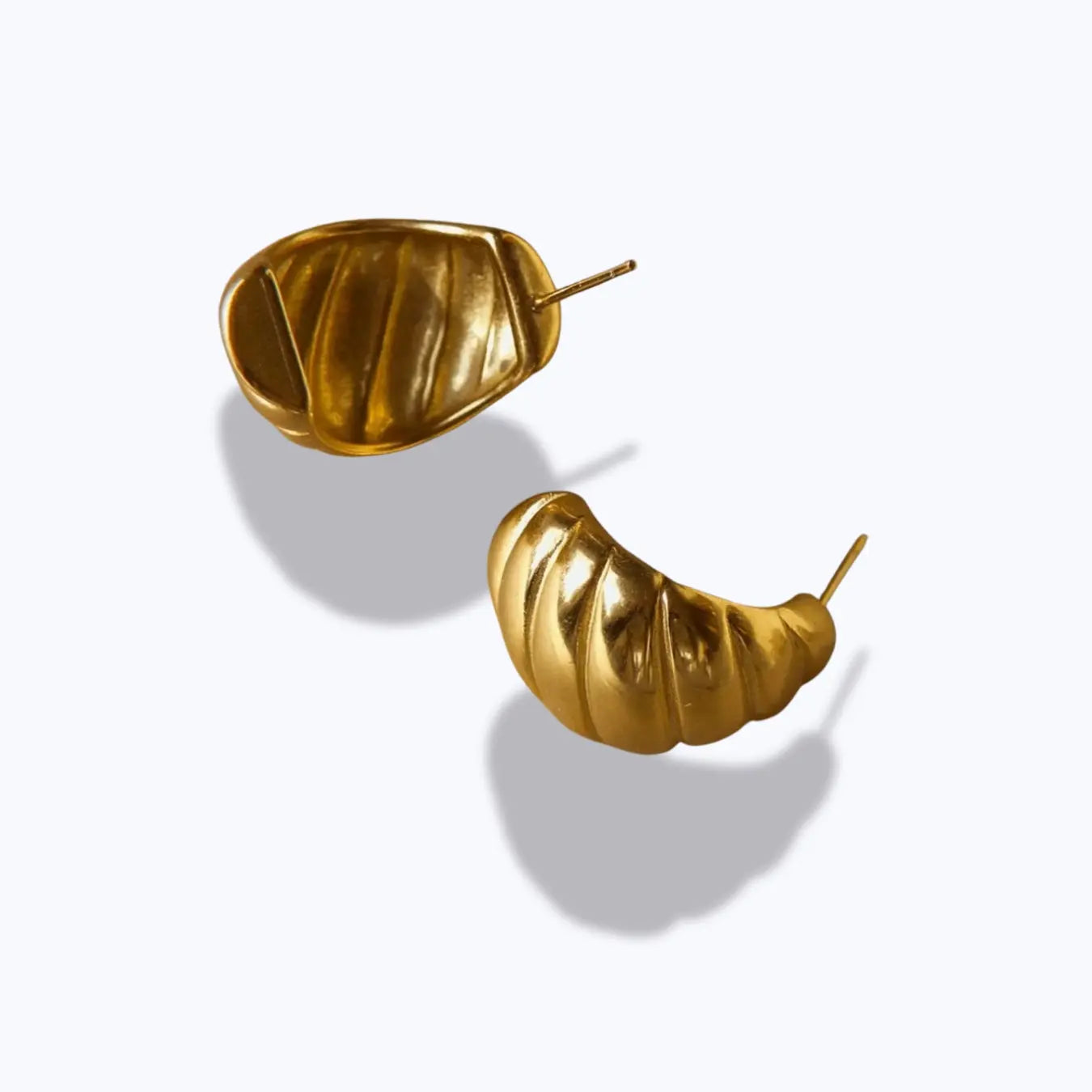 Creolen-Ohrringe in Croissant-Optik - Pearlsey