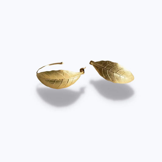 Creolen im Blattdesign "Boucles Flore" - Pearlsey