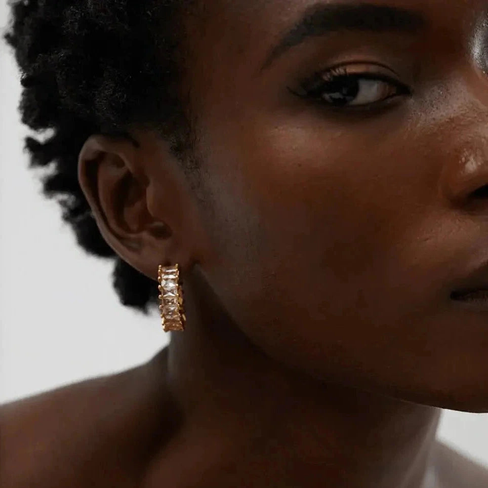 Crystal Hoops "Madison" - Pearlsey