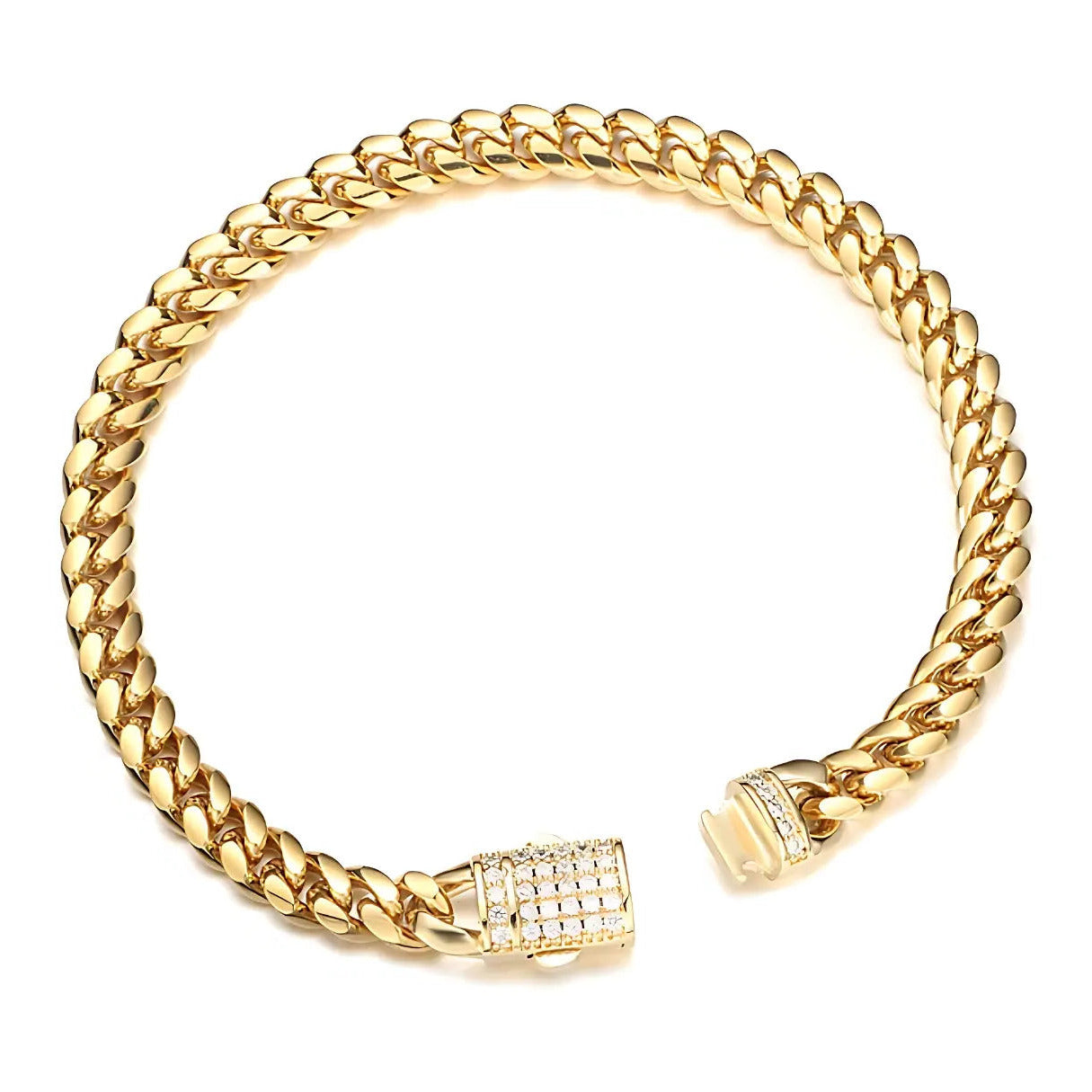 Cuban Chain Armband "Miami Vice"-18 Karat vergoldet - Pearlsey