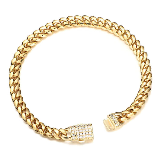 Cuban Chain Armband "Miami Vice"-18 Karat vergoldet - Pearlsey