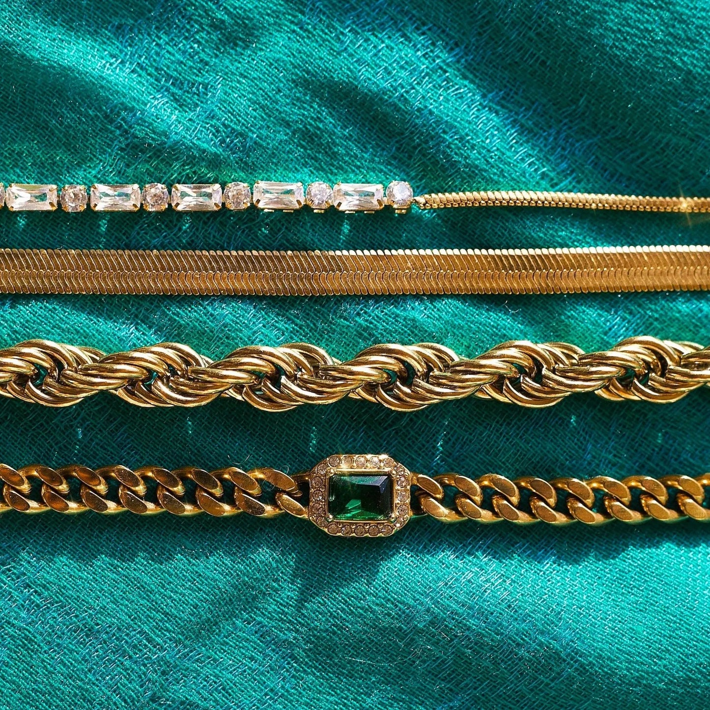 Cuban Link Chain Halskette "Martha"-18 Karat - Pearlsey