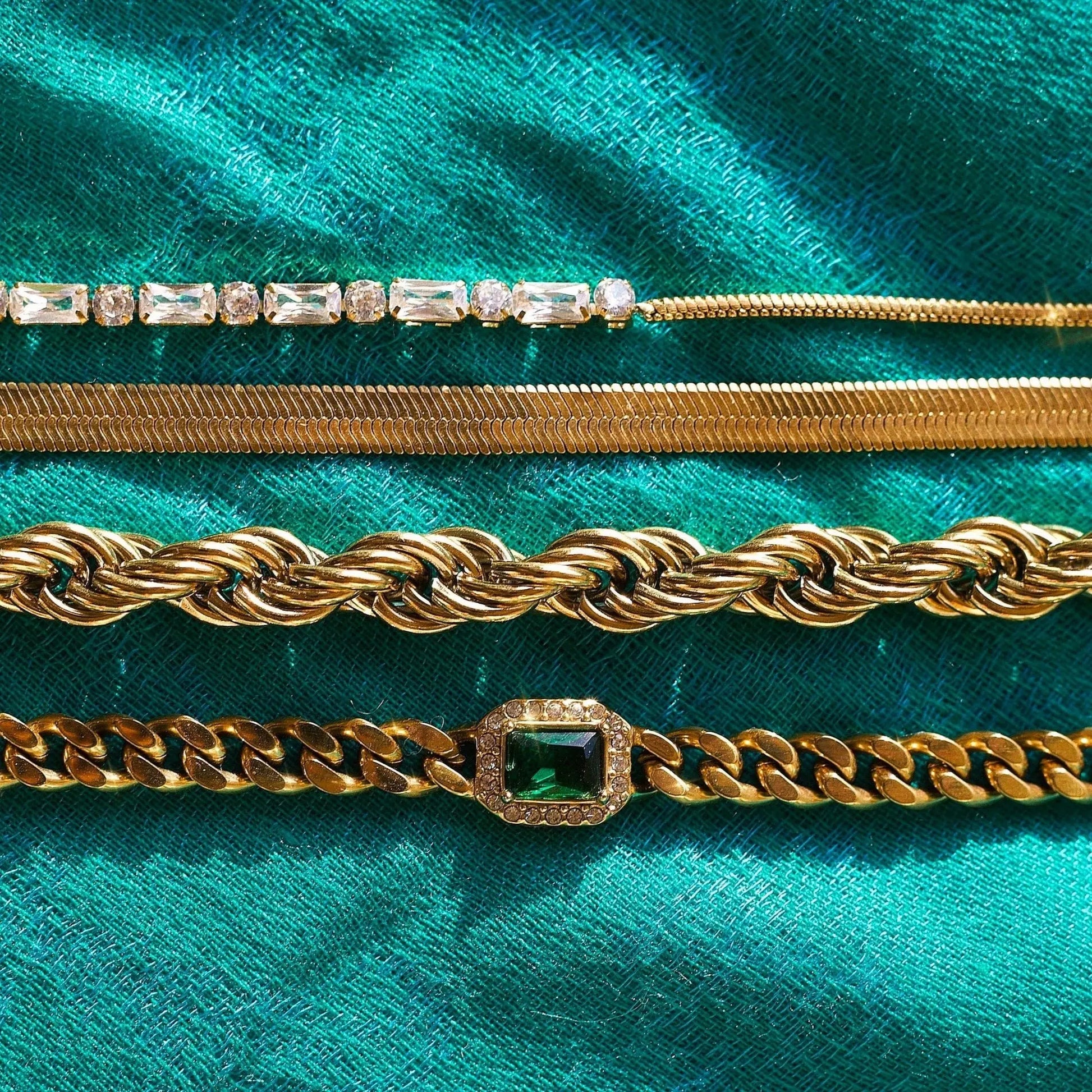 Cuban Link Chain Halskette "Martha"-18 Karat - Pearlsey