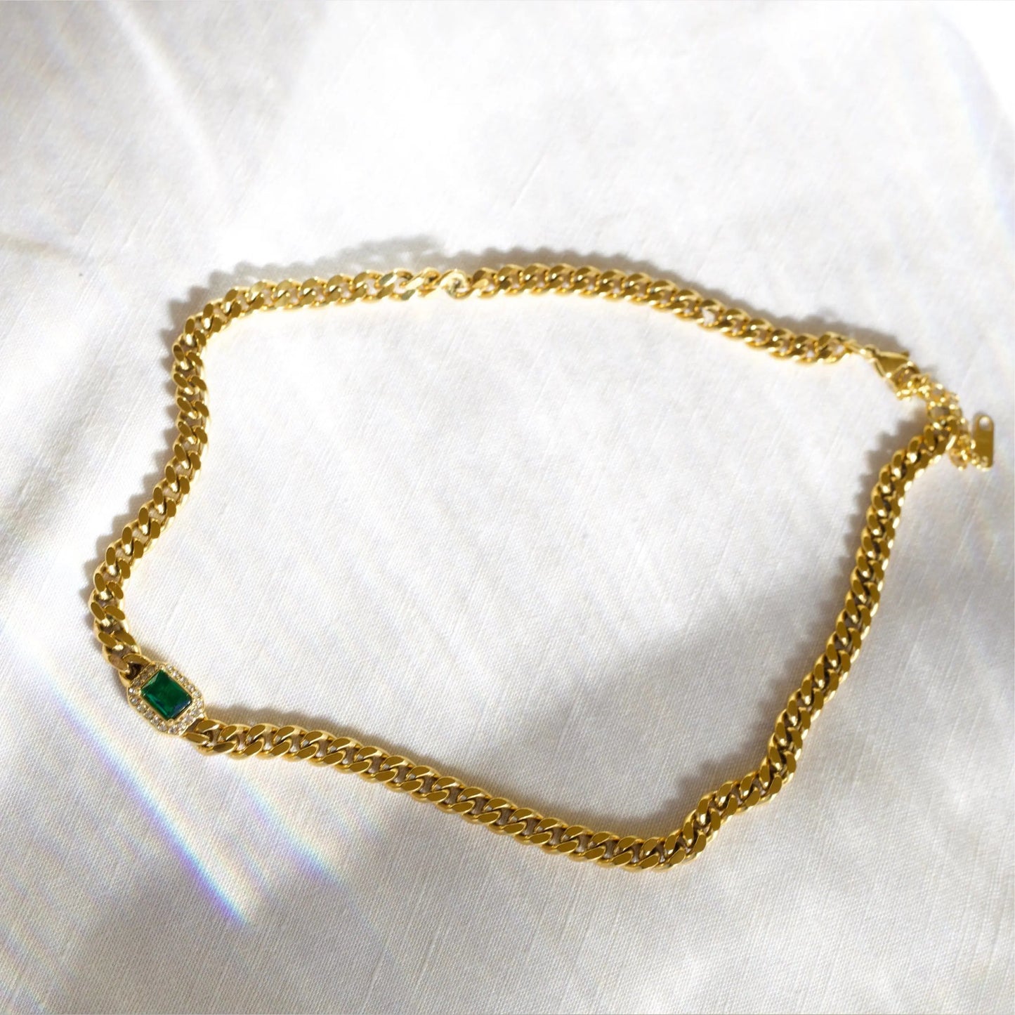 Cuban Link Chain Halskette "Martha"-18 Karat - Pearlsey