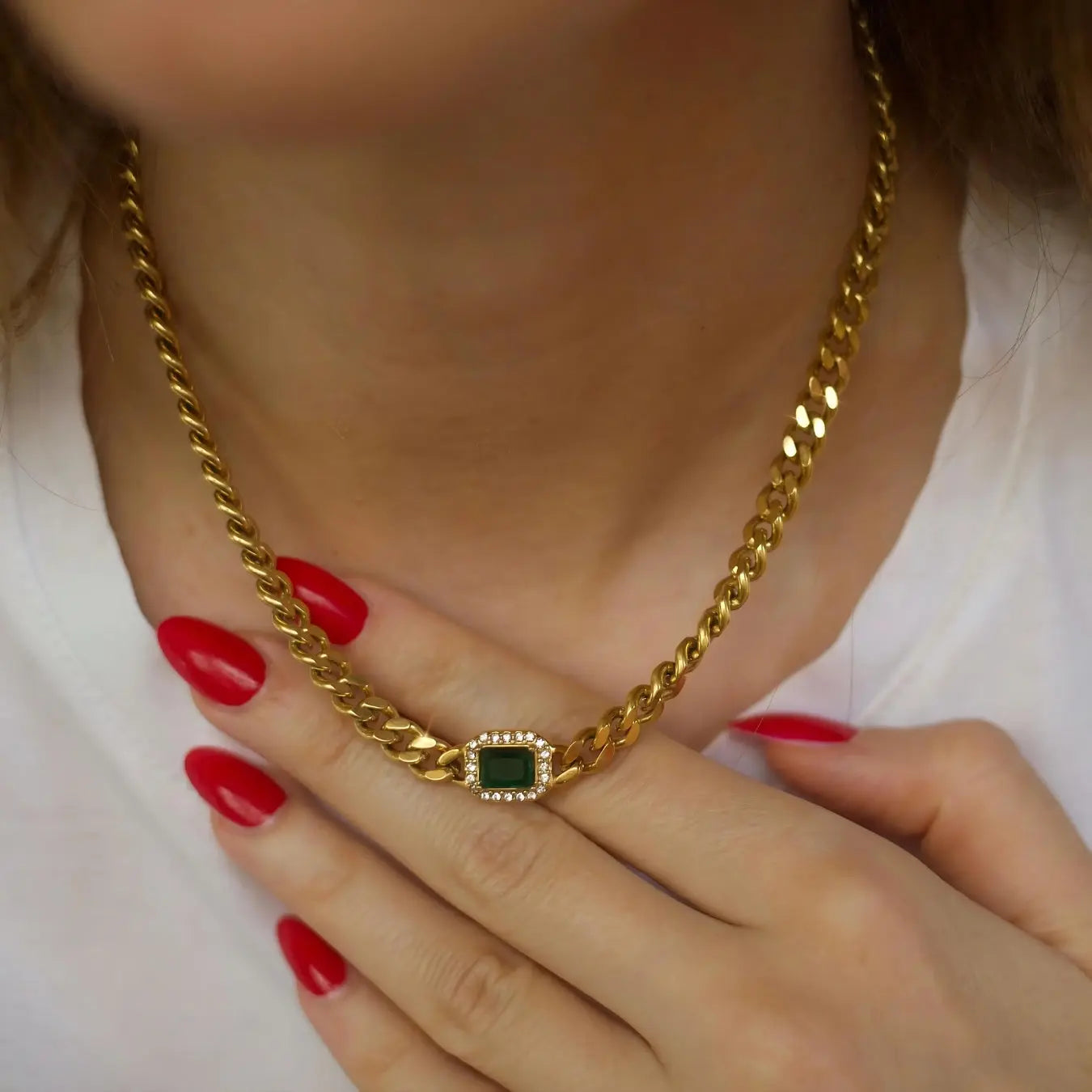 Cuban-Link Choker „Martha“ - Pearlsey