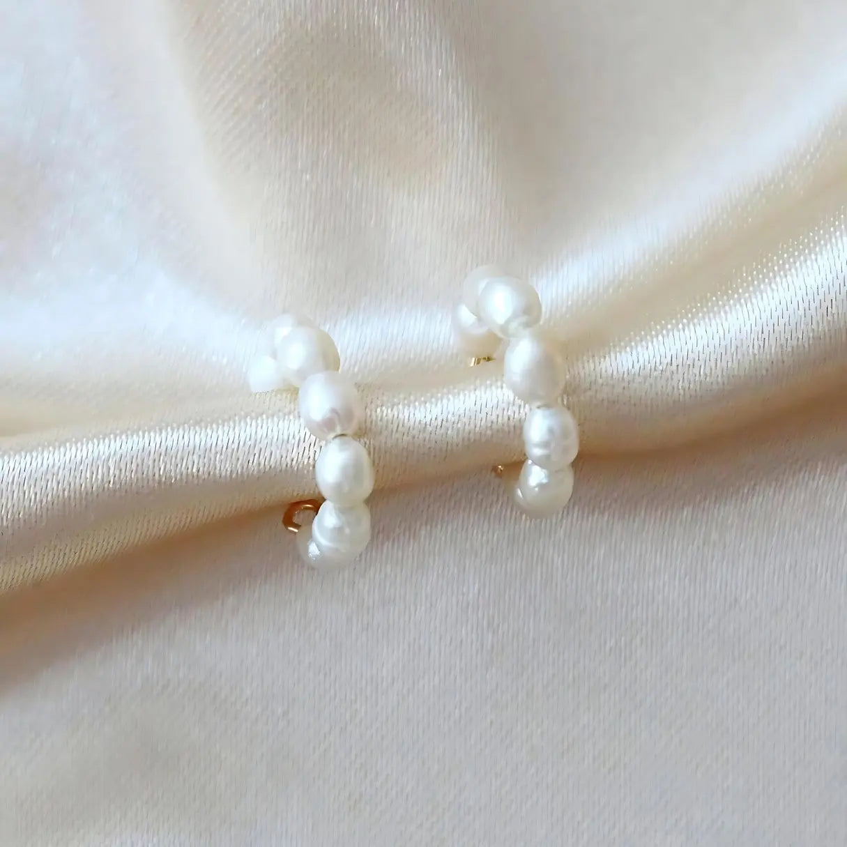 Frischwasserperlen Earcuffs- 18 Karat vergoldet - Pearlsey