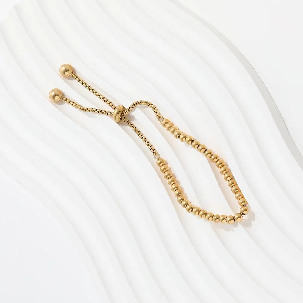 Goldkugeln-Armband "Leonidas"-18k - Pearlsey