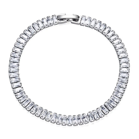 Icy Tennis Armband- 925 Sterling Silber 18 Karat vergoldet - Pearlsey