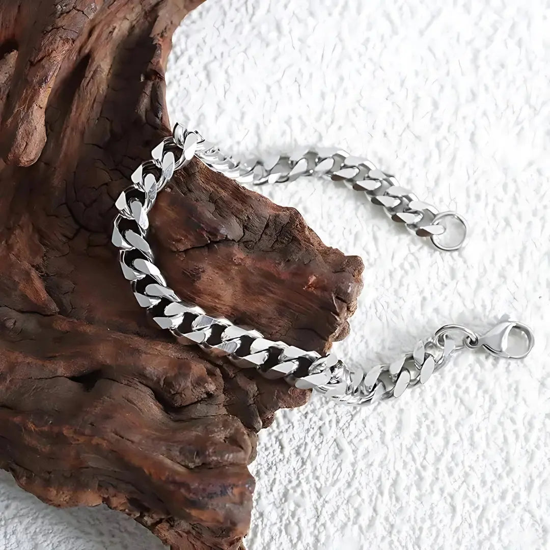 Klassische Cuban Link Armband vergoldet-18k - Pearlsey