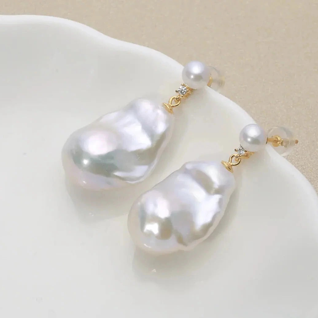 Pearl Rose Teardrop Steckerohrringe (Kopie) - Pearlsey