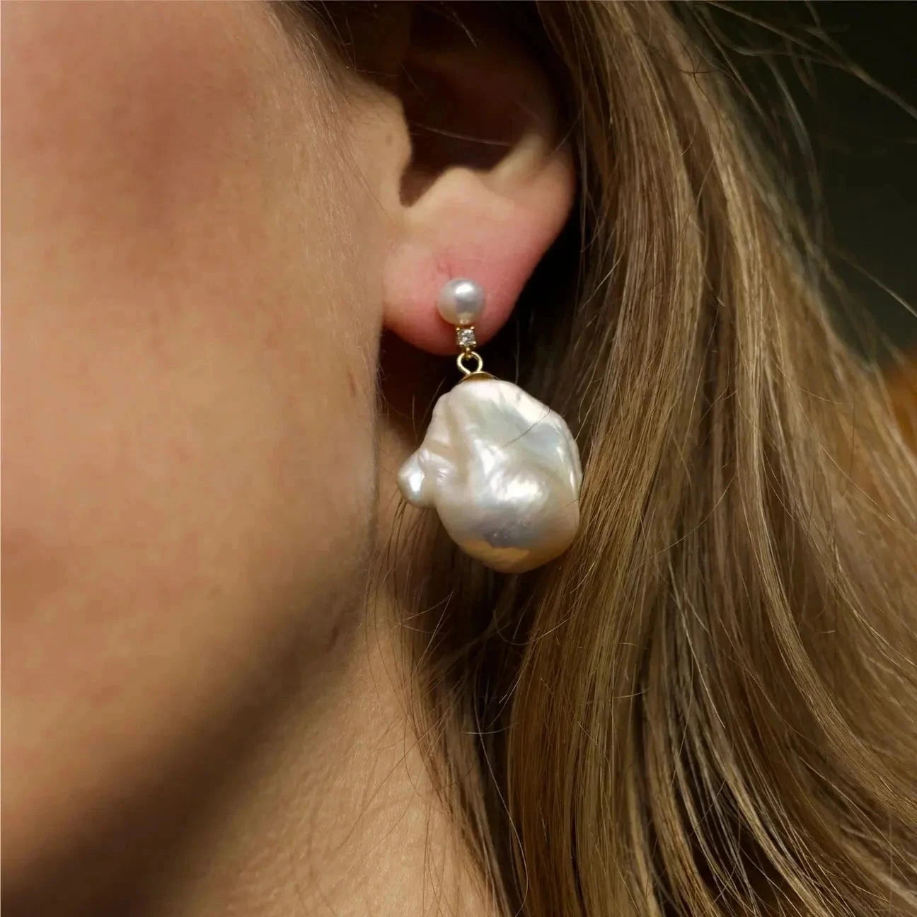 Pearl Rose Teardrop Steckerohrringe (Kopie) - Pearlsey