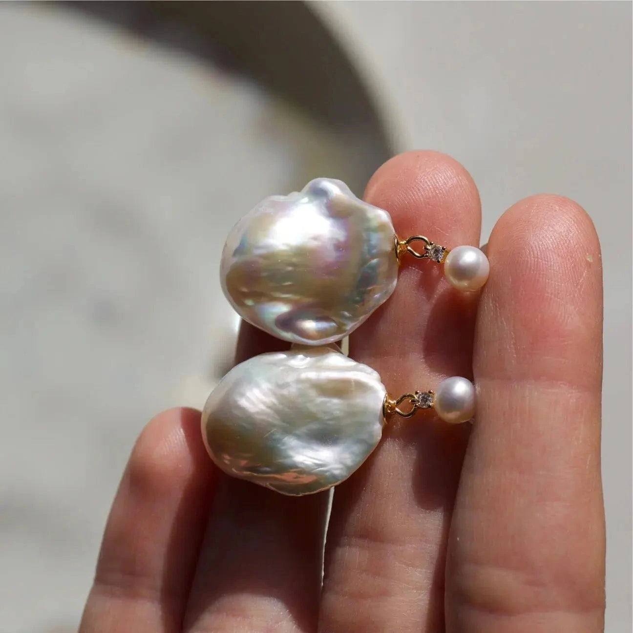 Pearl Rose Teardrop Steckerohrringe (Kopie) - Pearlsey