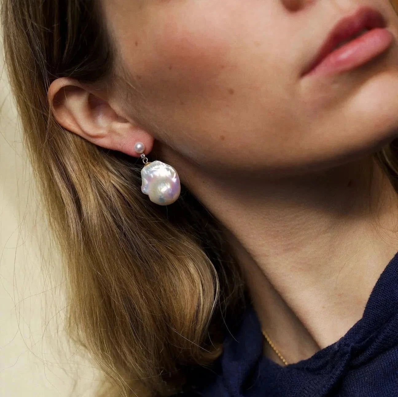 Pearl Rose Teardrop Steckerohrringe (Kopie) - Pearlsey