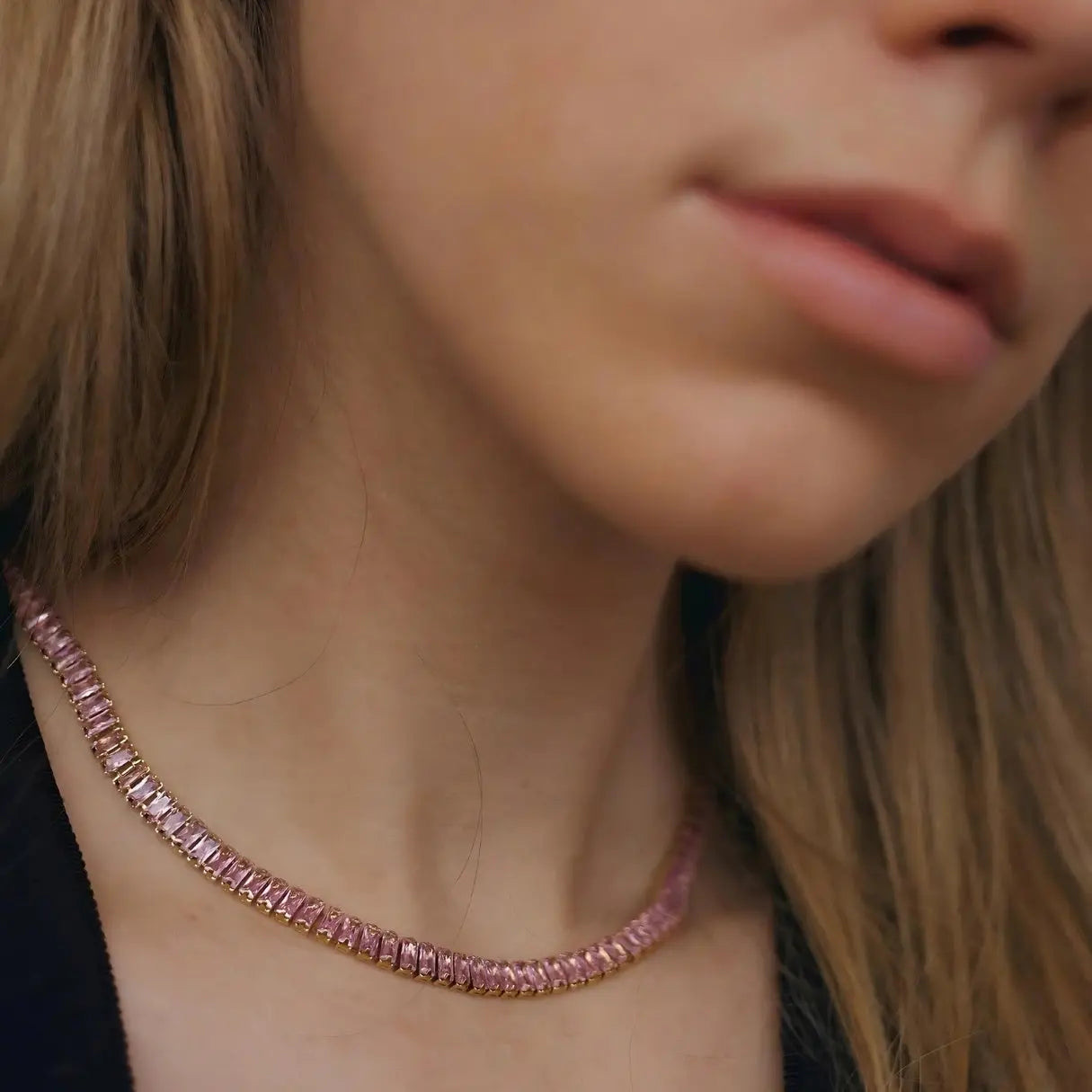 Penelope - Crystal Choker Halskette - Pearlsey