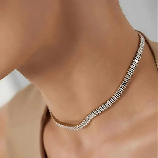 Penelope - Crystal Choker Halskette - Pearlsey