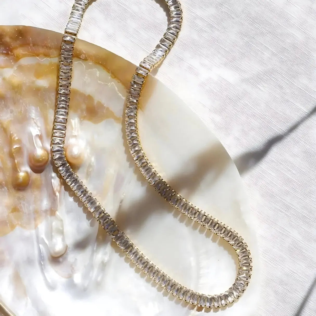 Penelope - Crystal Choker Halskette - Pearlsey