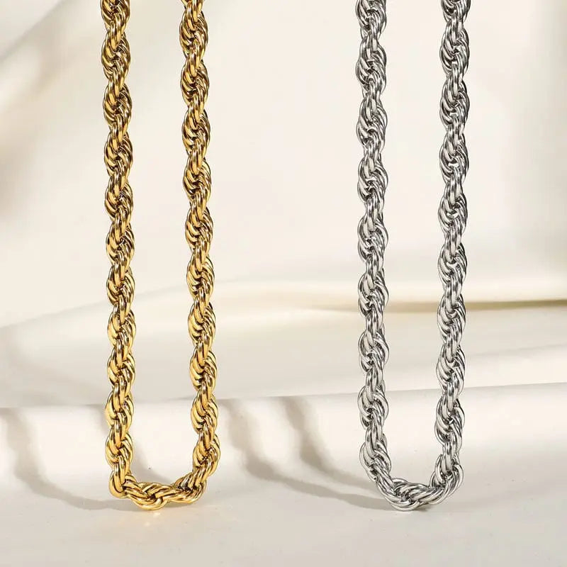 Rope Chain Halskette "Esmeralda" - 8mm - Pearlsey