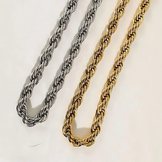 Rope Chain Halskette "Esmeralda" - 8mm - Pearlsey