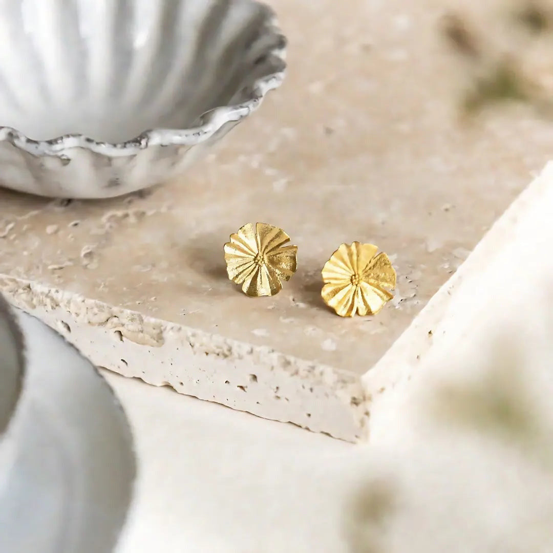 Steckohrringe "Boucles Giulia"- 18 Karat vergoldet - Pearlsey