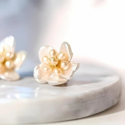 Keshi & Seed Pearl Flower Ohrringe - Pearlsey