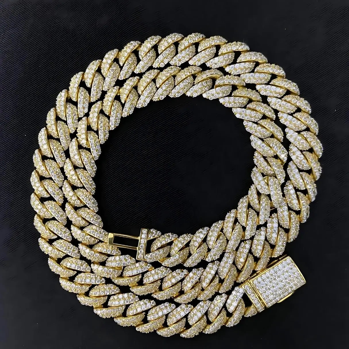 Moissanite Iced out Cuban Chain Armband "Miami Billionaire" - Pearlsey