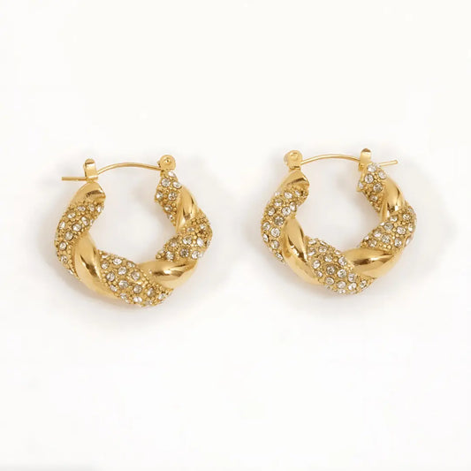 Twist Hoop Creolen "Egypt"-18k - Pearlsey