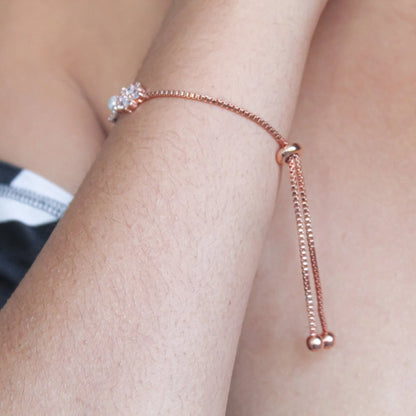 Zirkonarmband in Rose Gold - Pearlsey